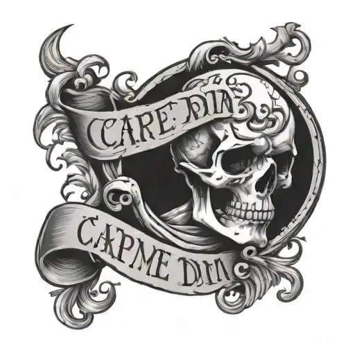 carpe diem,memento mori forearm tattoo tattoo design idea