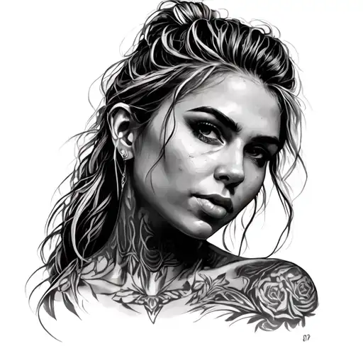 Rhea Ripley tattoo design idea