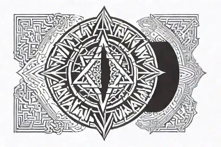 Sri Yantra tattoo design idea