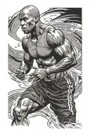 David Goggins tattoo design idea