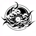 Akatsuki cloud tattoo design idea