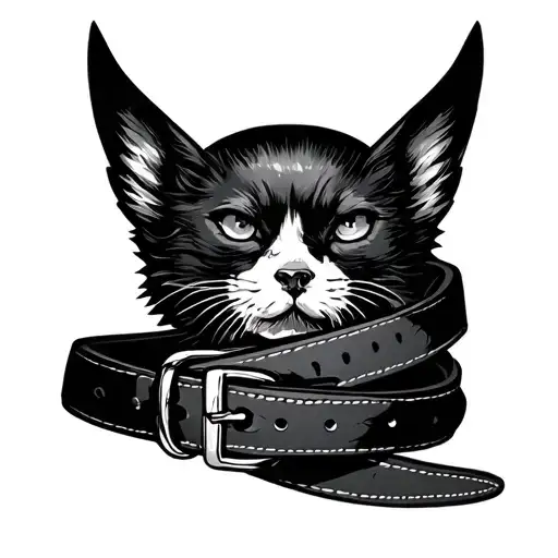 Black Belt tattoo design idea