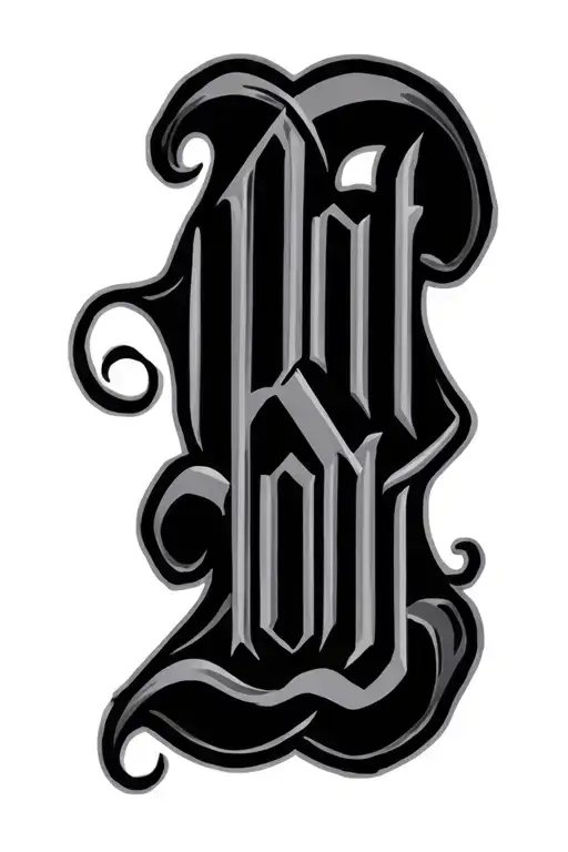 old English font of the name Naomi  tattoo design idea