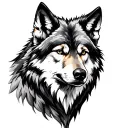 Wolf tattoo design idea