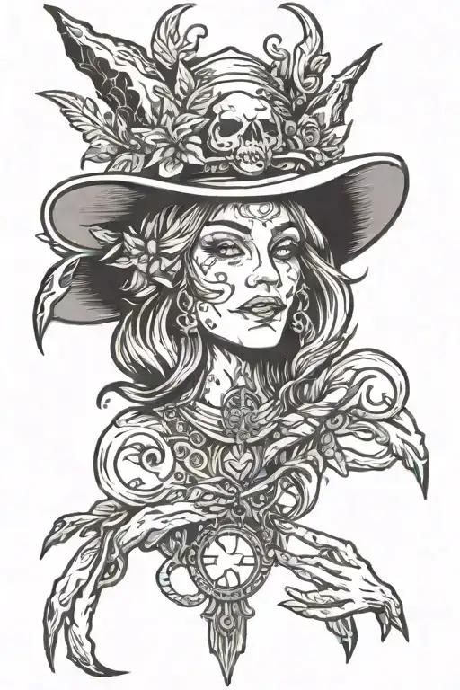 Ranni the witch Elden ring  tattoo design idea