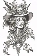 Ranni the witch Elden ring  tattoo design idea