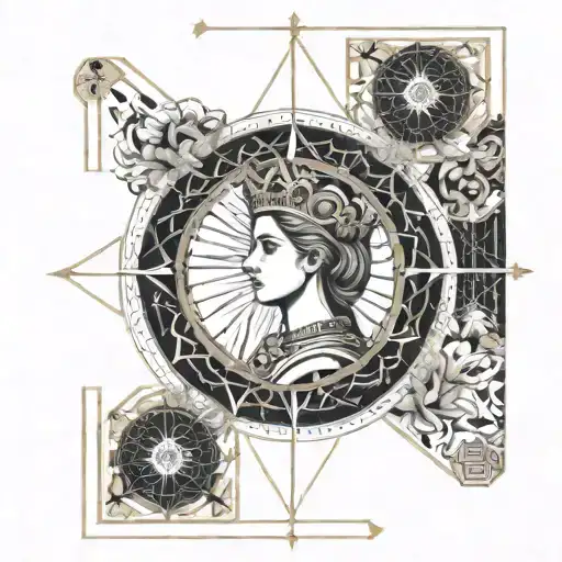 the empress tarot tattoo design idea