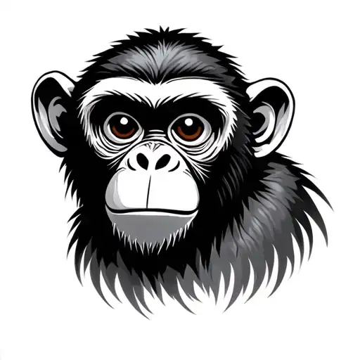 Chinese Monkey tattoo design idea