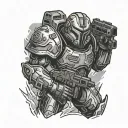 Doom Slayer Mark tattoo design idea