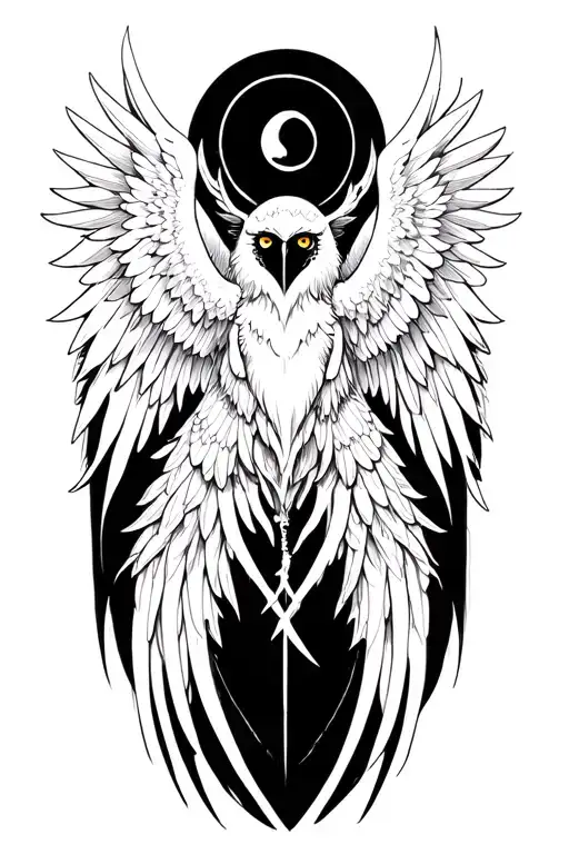seraphim and ophanim tattoo design idea