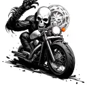 Ghost Rider tattoo design idea