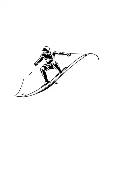wakeboard tattoo design idea