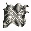 Rebel Flag tattoo design idea