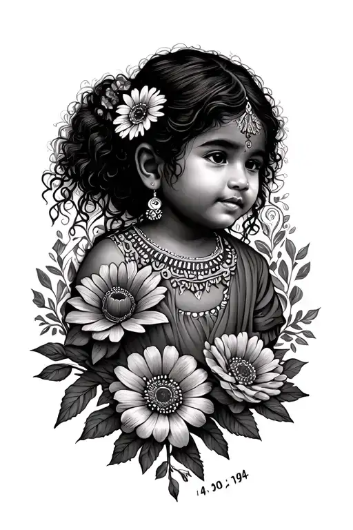 Birth Date 04 01 1994 assandh haryana indi flowerchild hippie fillers tattoo design idea