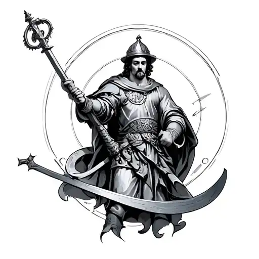 St Florian tattoo design idea
