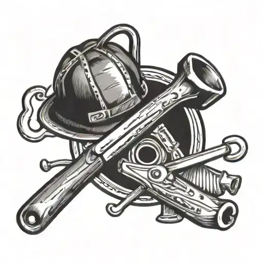 Create a tattoo featuring a carpenter's tools with a beer motif incorporated tattoo design idea