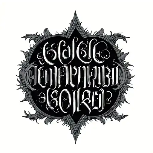 Two Word Ambigram Generator tattoo design idea