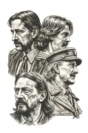 Jesus and Hitler  tattoo design idea