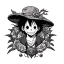 one piece anime tattoo design idea