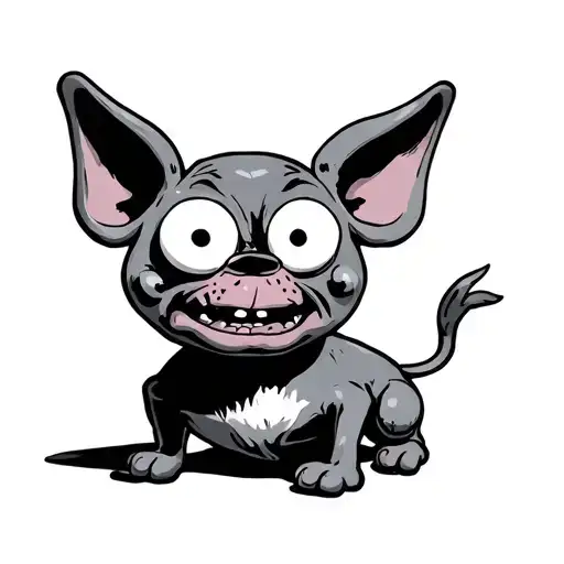 Courage The Cowardly Dog tattoo design idea