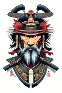 samurai warrior tattoo design idea