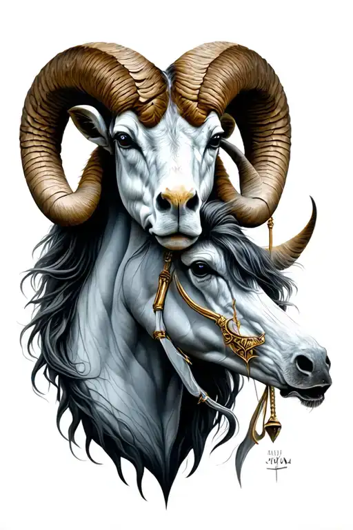 Aries Sagittarius libra zodiac sign tattoo design idea