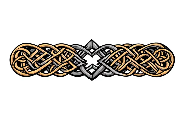 Celtic knot roots  tattoo design idea