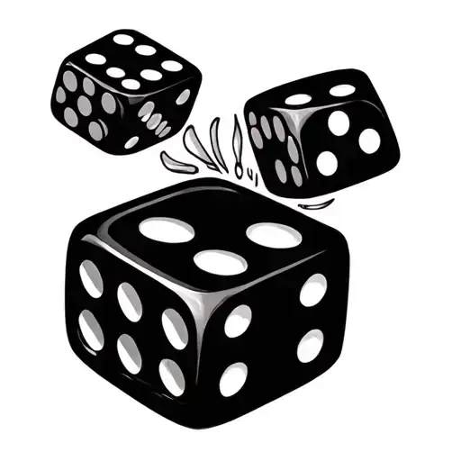 dice smile now cry later chicano style tattoo tattoo design idea