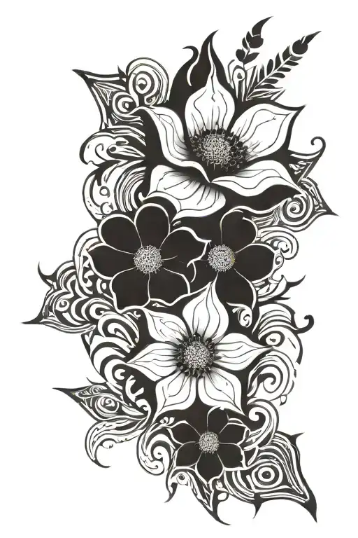 Anemone  tattoo design idea