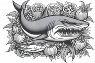 Capsaicin, Peppers, Mako Shark, Yankees, 49ers. tattoo design idea