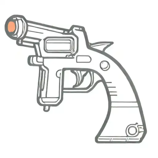 80s raygun toy  tattoo design idea