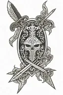 Scottish, claymore, hag tattoo design idea