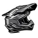 Motocross Helmet tattoo design idea