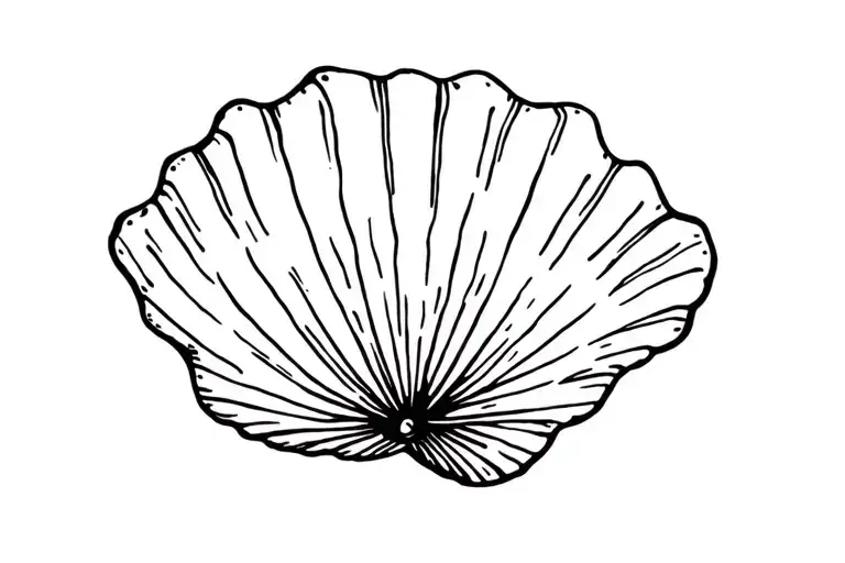 Sea shell tattoo design idea