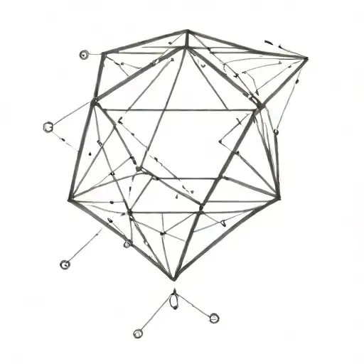 icosahedron tattoo design idea