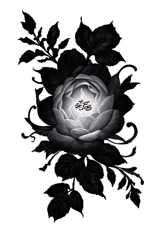 psalm 27:8 tattoo design idea