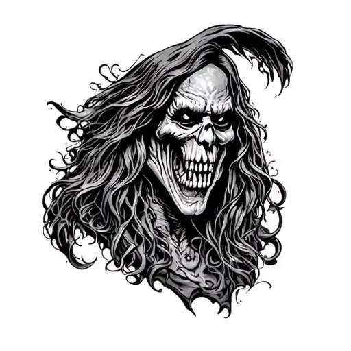 black sabbath iron maiden tattoo design idea