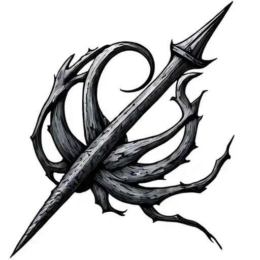 pitchfork tattoo design idea