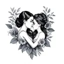 Mother Son Matching tattoo design idea