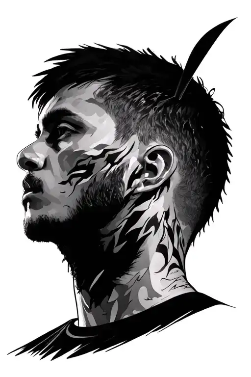 twenty one pilots tattoo inspired by the verse in "doubt": Scared of my own image, Scared of my own immaturity tattoo design idea