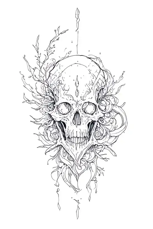 moment mori memento live win or die tattoo design idea