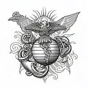usmc ega tattoo design idea