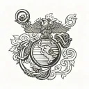 usmc ega tattoo design idea