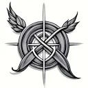 trinity knot tattoo design idea