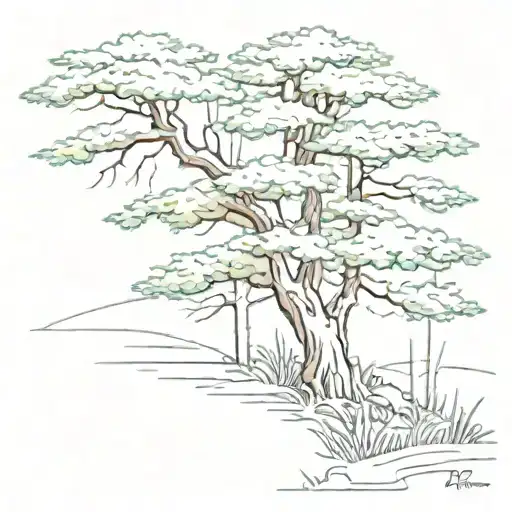 To his side swayed the cypress Didn’t break when his top bent to the grass. tattoo design idea