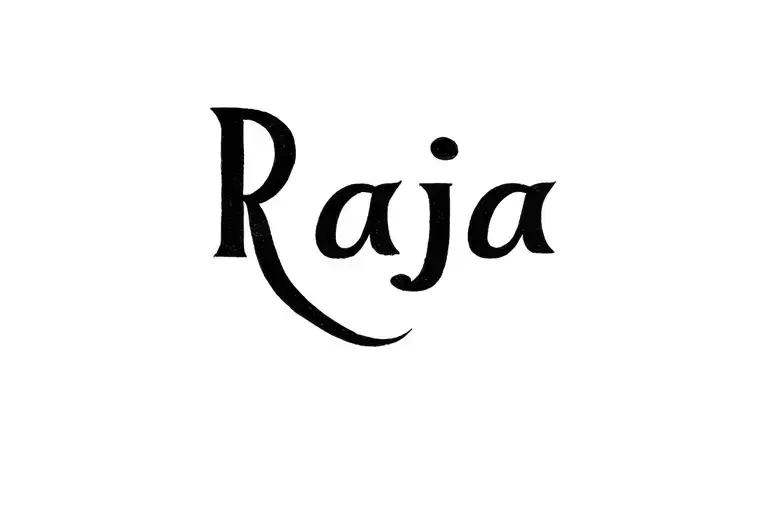 "Raja" Meaningful tattoo design idea