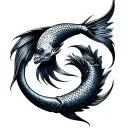 Pisces libra Gemini cancer zodiac sign tattoo design idea