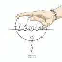 timeless love tattoo design idea