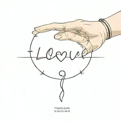 timeless love tattoo design idea