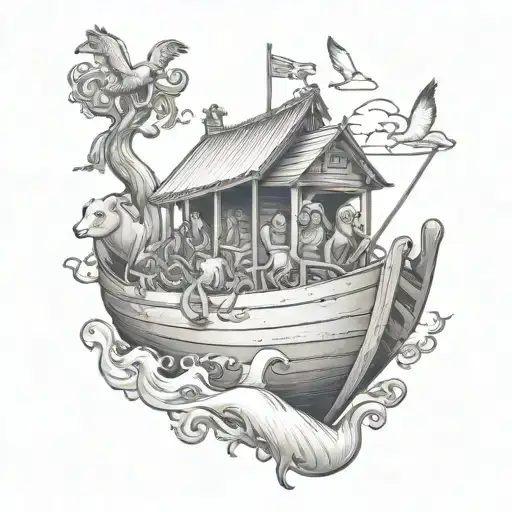 Noah's Ark tattoo design idea